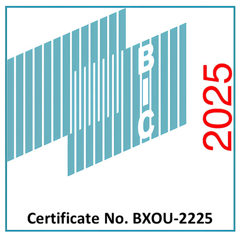 BIC Zertifikat von BOX ONE (Bureau International des Containers)